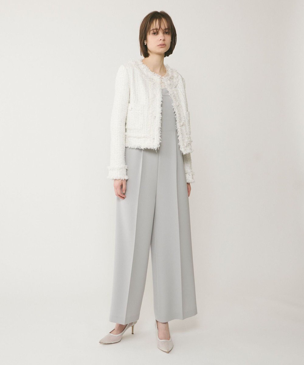 GRACE CONTINENTAL フリンジツイードジャケット