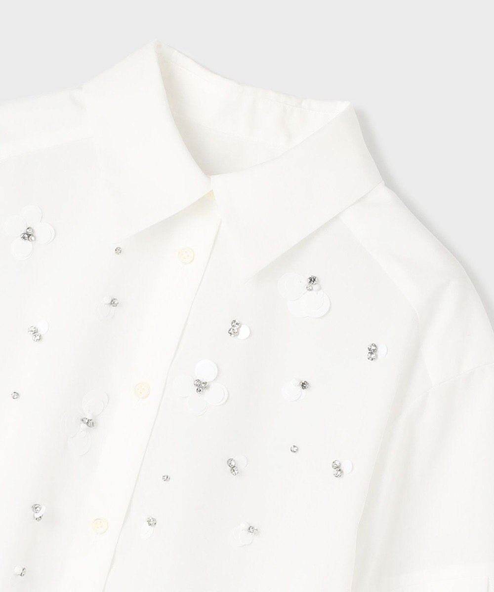 GRACE CONTINENTAL ビジューシャツ