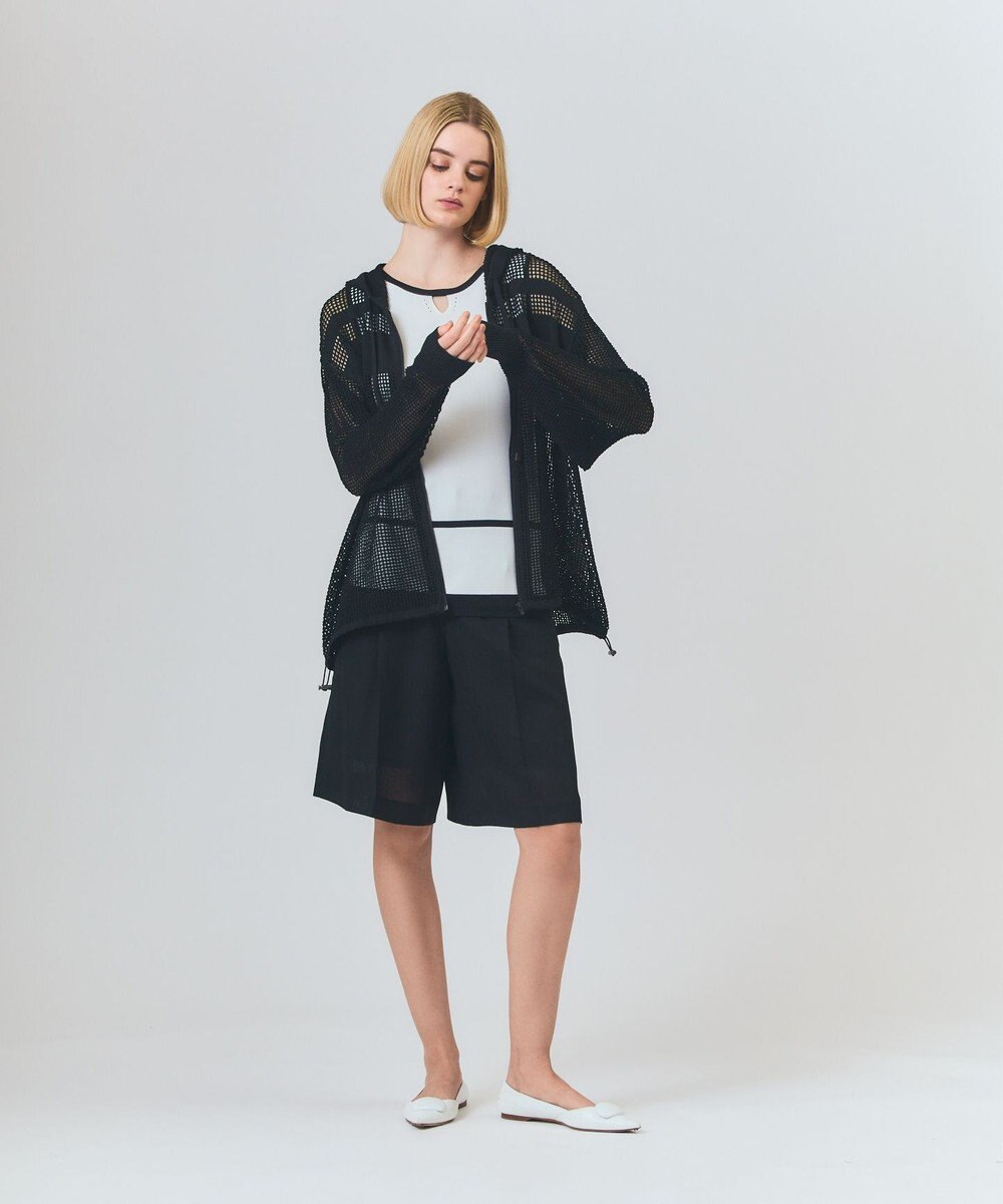 GRACE CONTINENTAL ラインニットノースリーブ