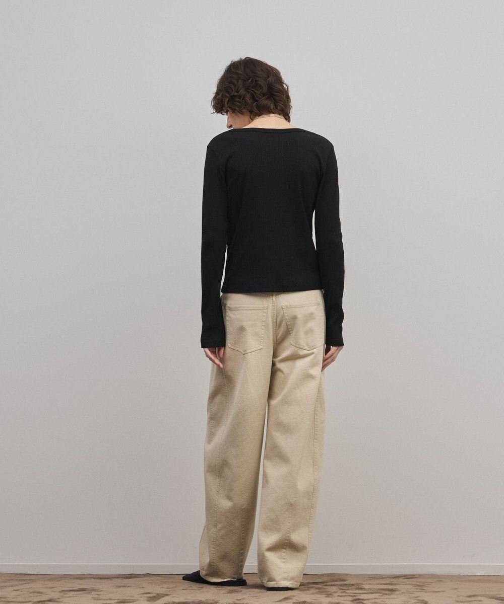 GRACE CONTINENTAL ヘンリーネックカットトップ 