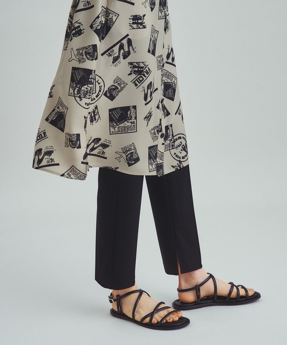 GRACE CONTINENTAL フォトプリントシャツドレス ベージュ