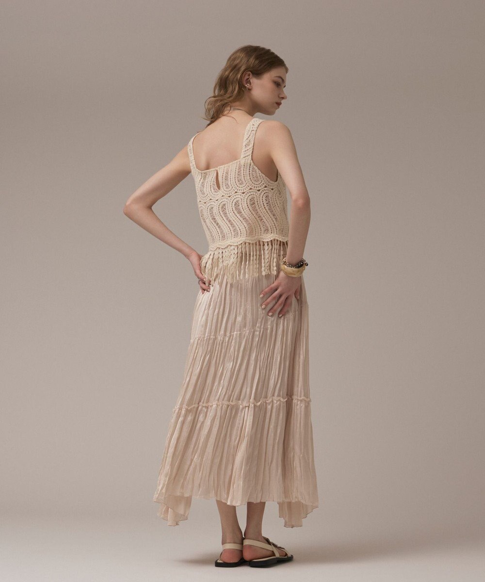 GRACE CONTINENTAL ワッシャープリーツスカート 