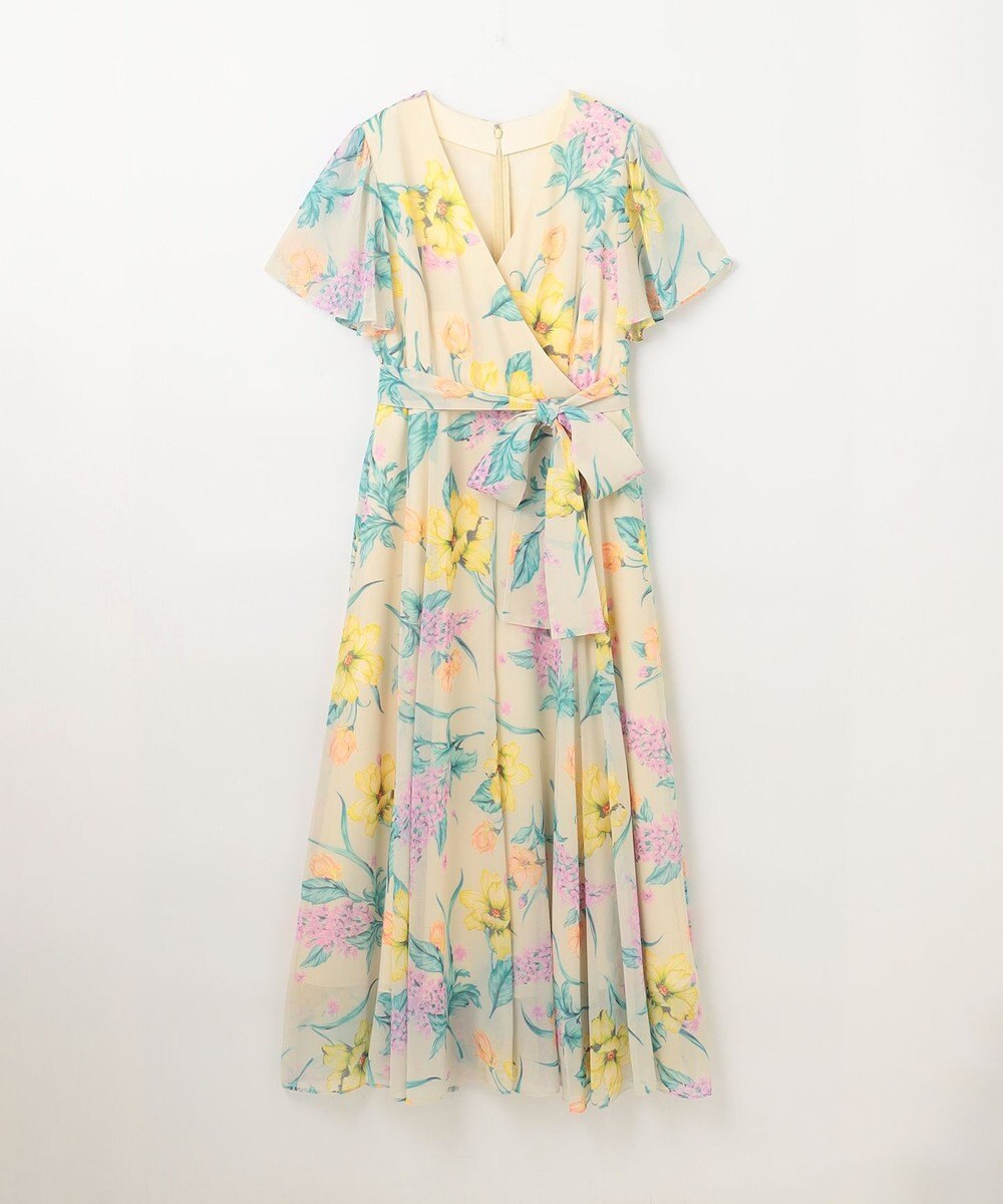 GRACE CONTINENTAL ミモザプリントワンピース 