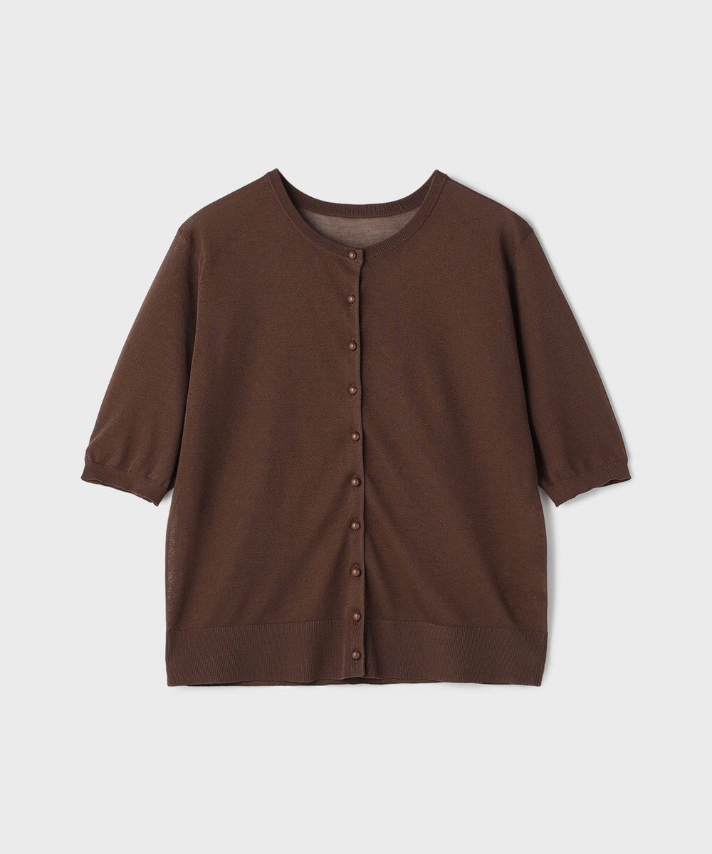 GRACE CONTINENTAL ハーフスリーブニットカーディガン 