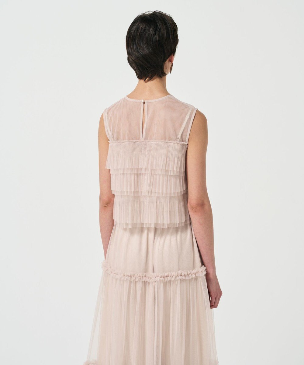 GRACE CONTINENTAL チュールフリルノースリーブ