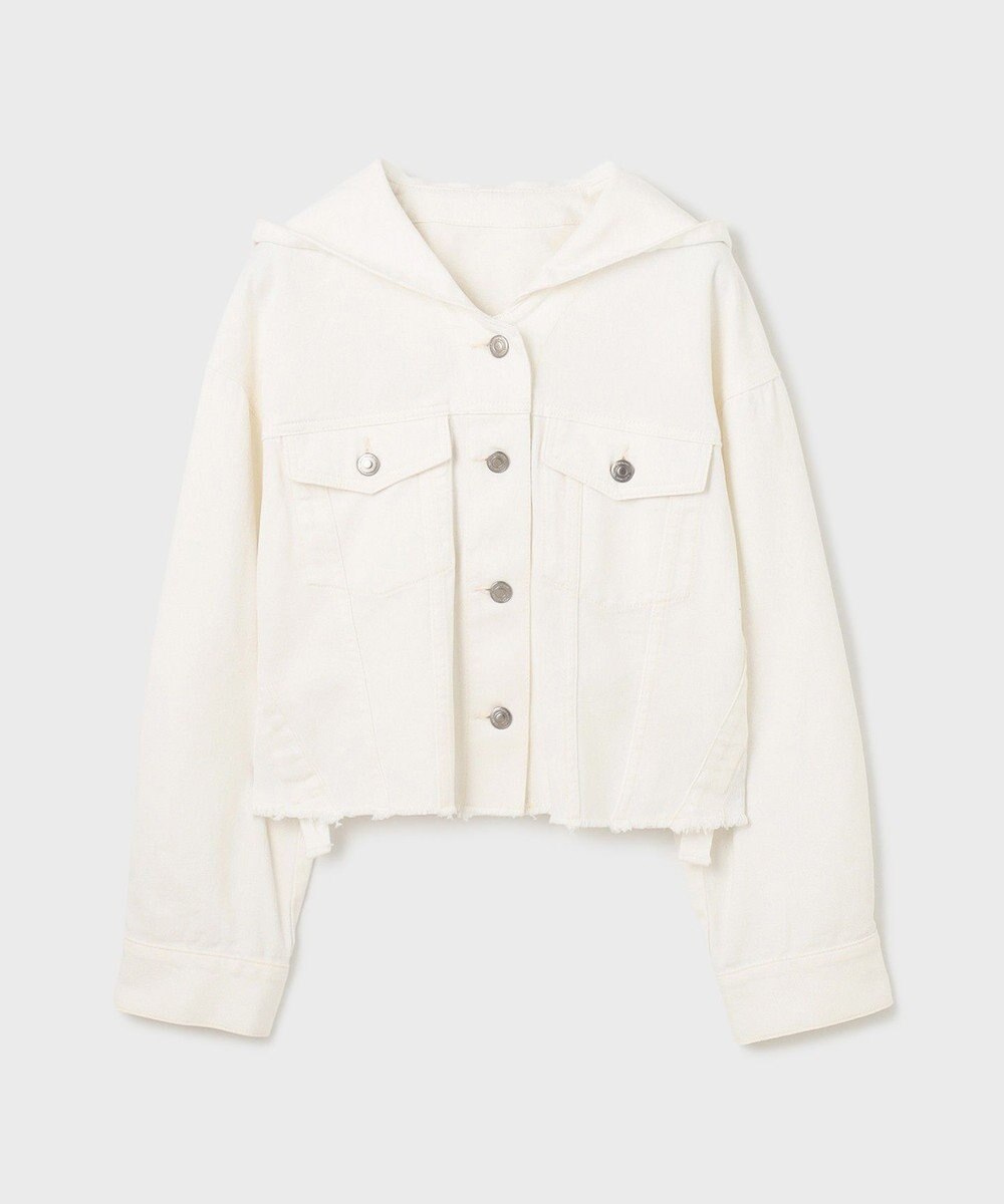 GRACE CONTINENTAL フードジップデニムジャケット 