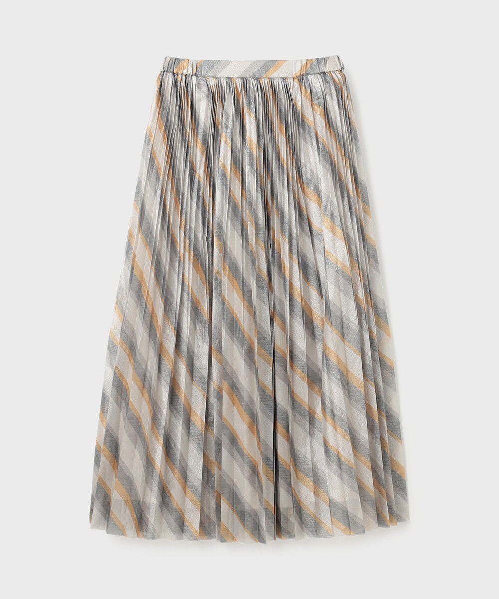 GRACE CONTINENTAL ラメラインプリーツスカート