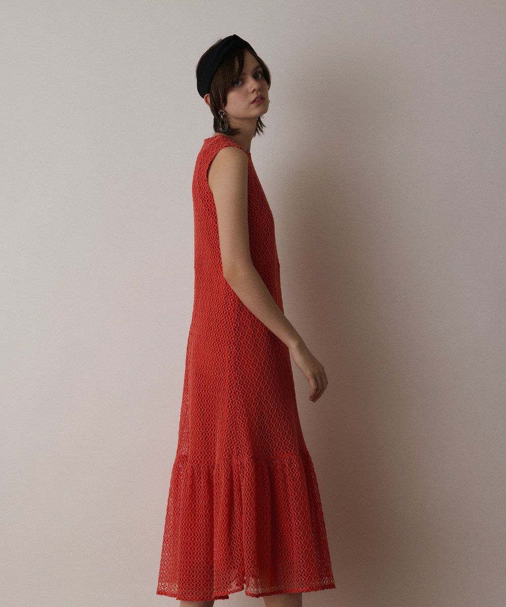 GRACE CONTINENTAL メッシュロングワンピース