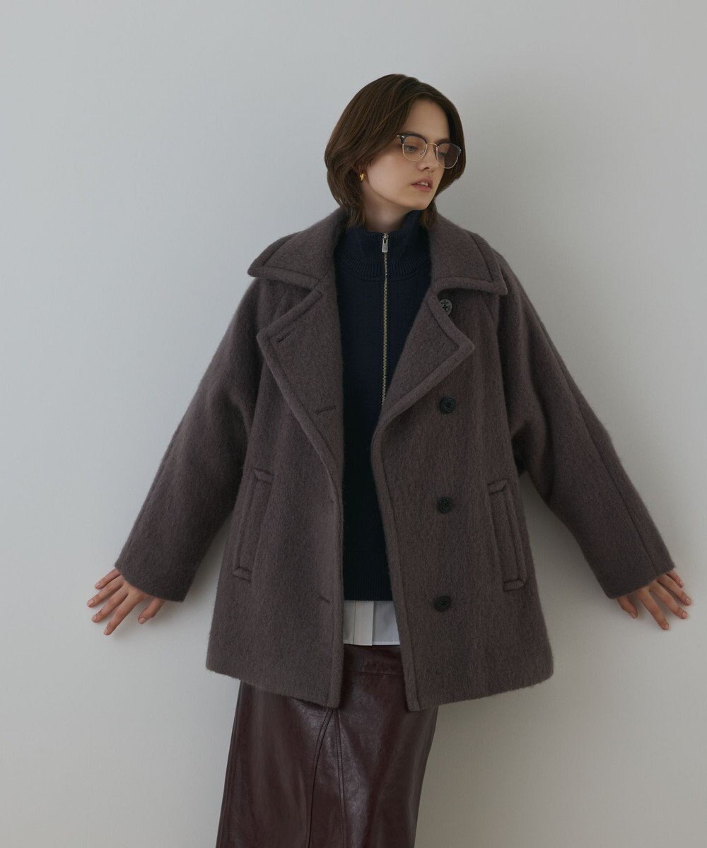 GRACE CONTINENTAL ハーフジップニットトップ 