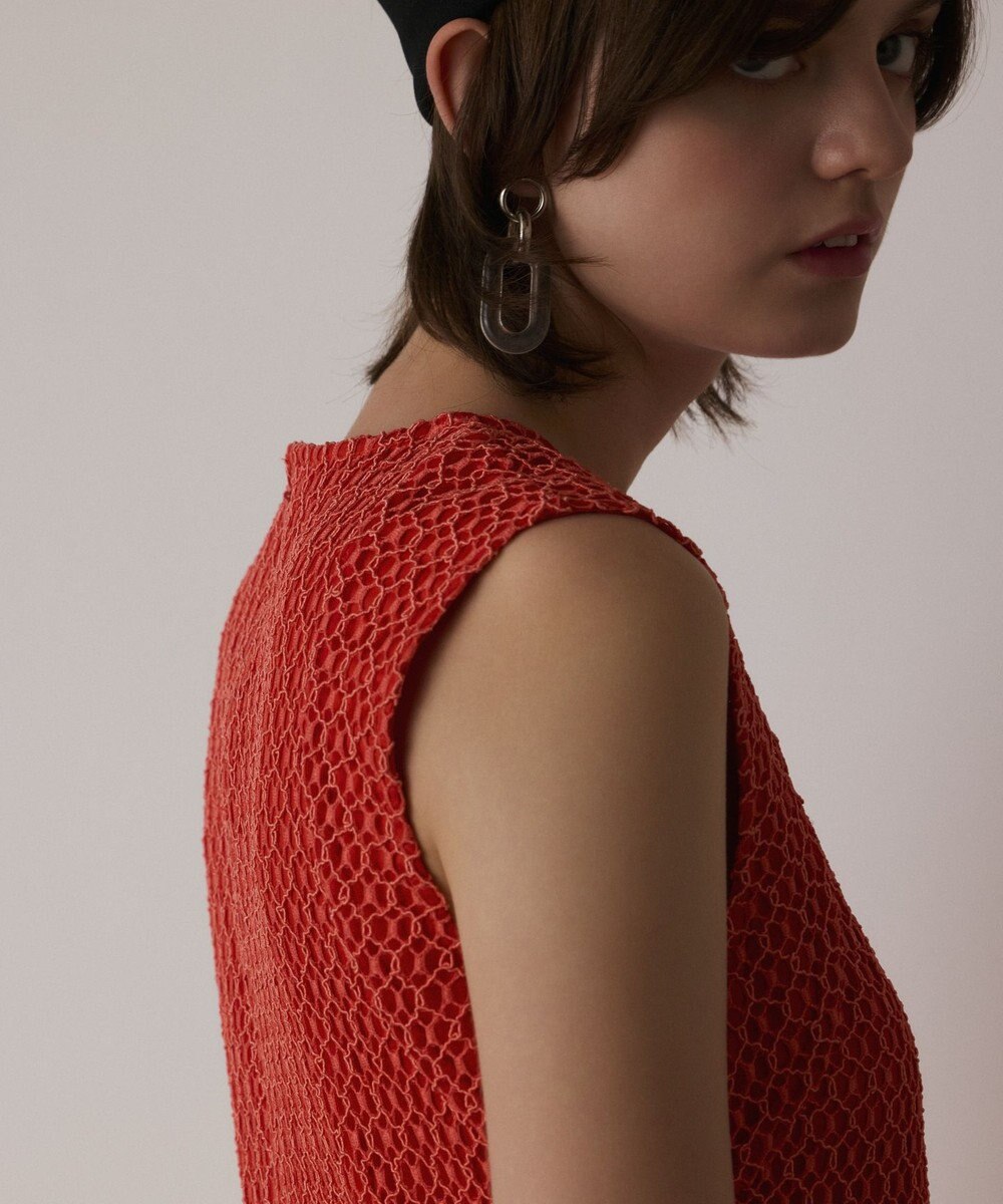 GRACE CONTINENTAL メッシュロングワンピース