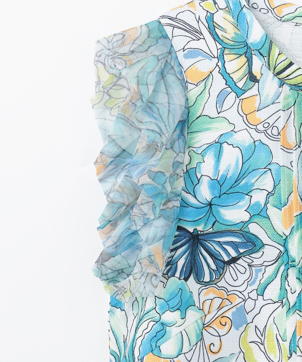 GRACE CONTINENTAL フラワーガーデンプリントトップ 