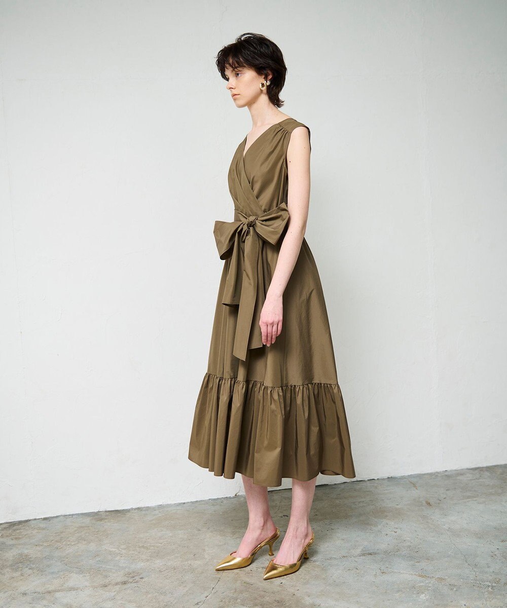 GRACE CONTINENTAL ライトタフタドレス 