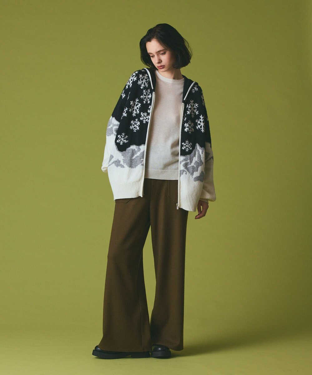 GRACE CONTINENTAL スノージャガードニットフーディ 