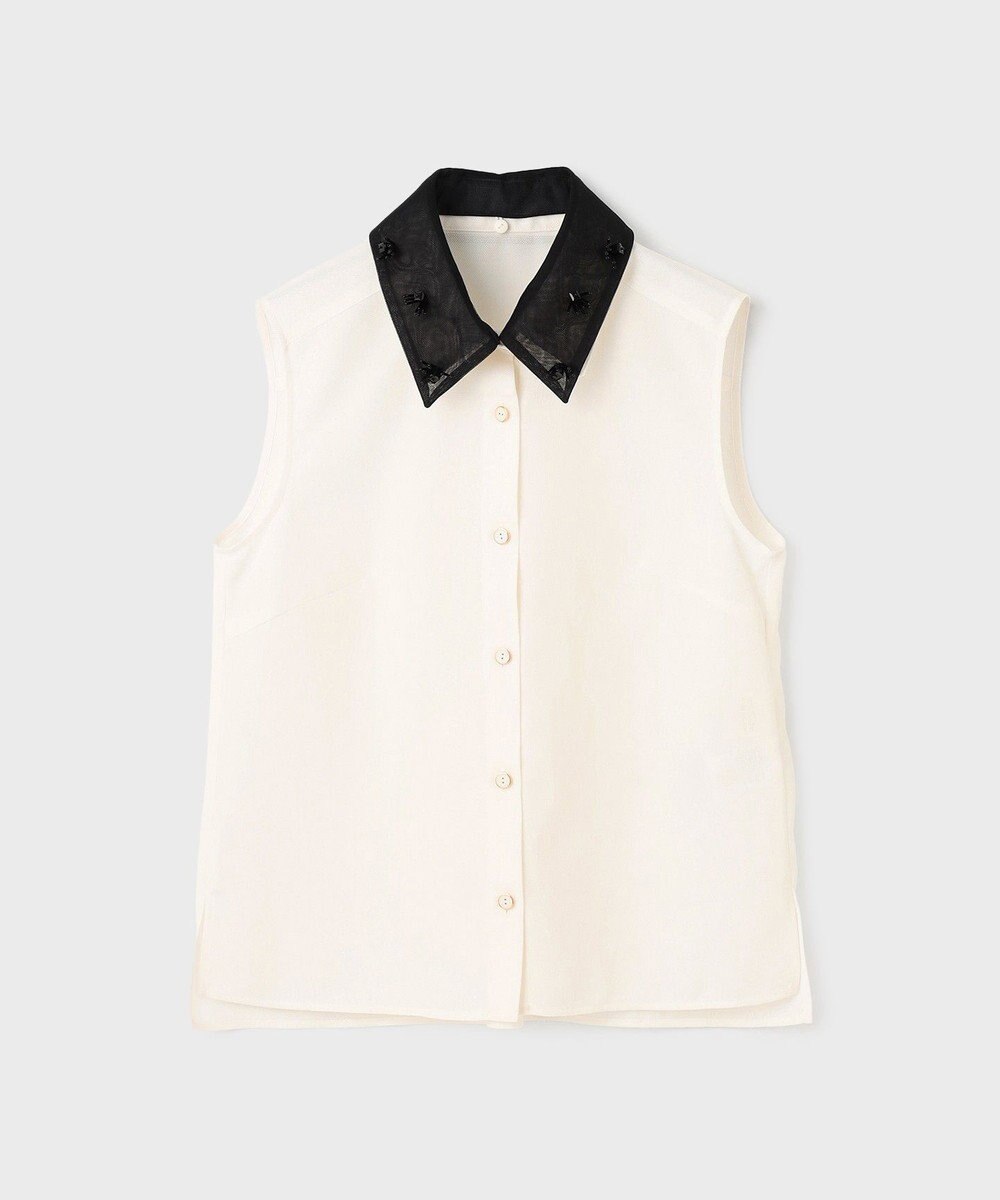 GRACE CONTINENTAL シアーメッシュノースリーブ