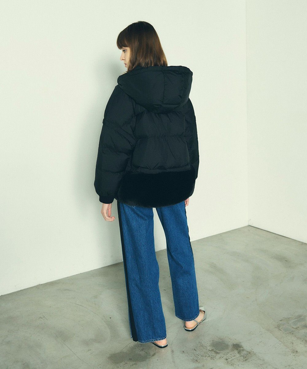 GRACE CONTINENTAL ヘムファーショートダウンジャケット 