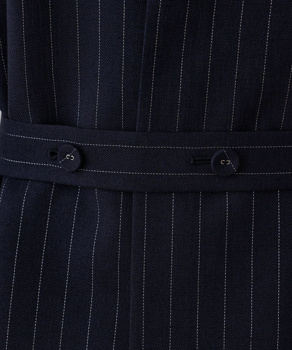 GRACE CONTINENTAL ストライプノーカラージレ 