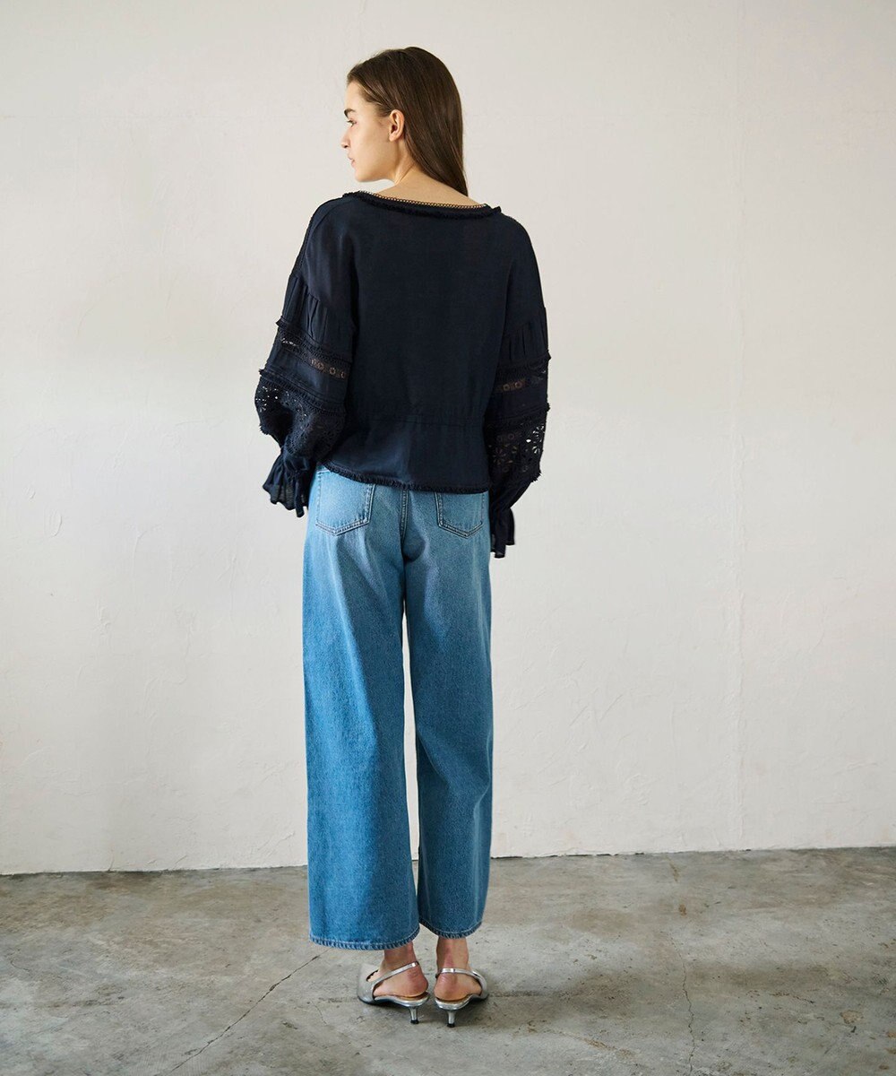 GRACE CONTINENTAL レースパッチブラウス