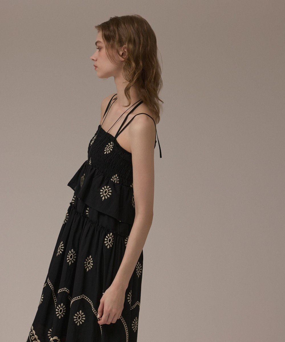 GRACE CONTINENTAL カットワークマキシドレス 