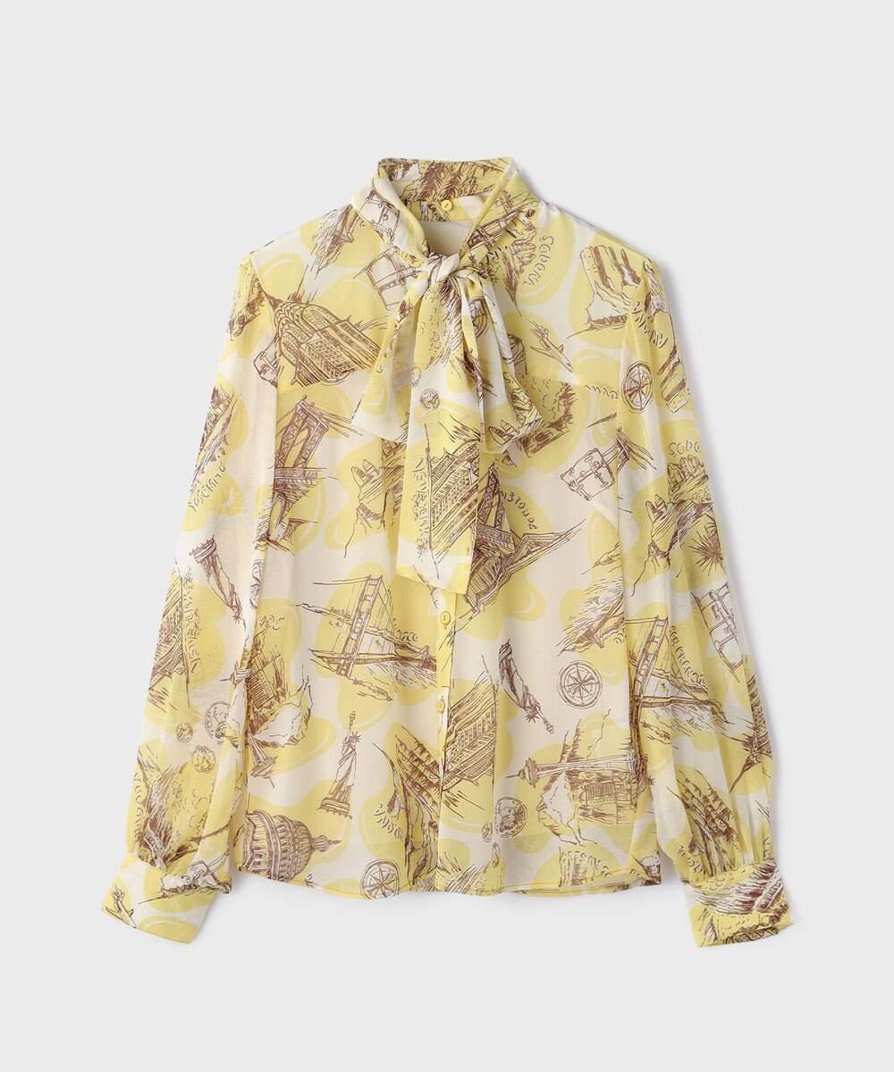 GRACE CONTINENTAL スカ－フタイブラウス 