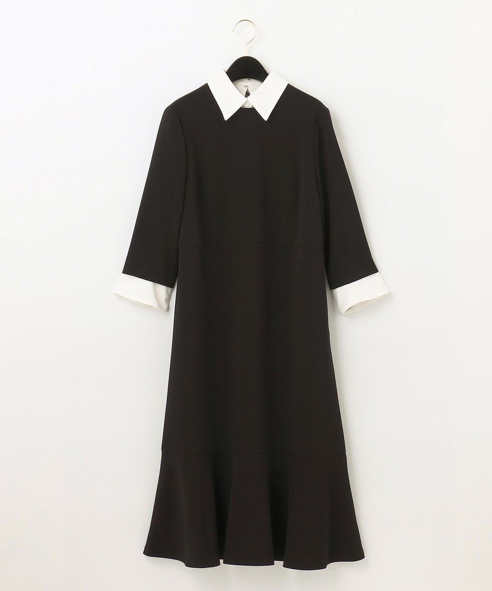 GRACE CONTINENTAL ダブルクロスドレス 