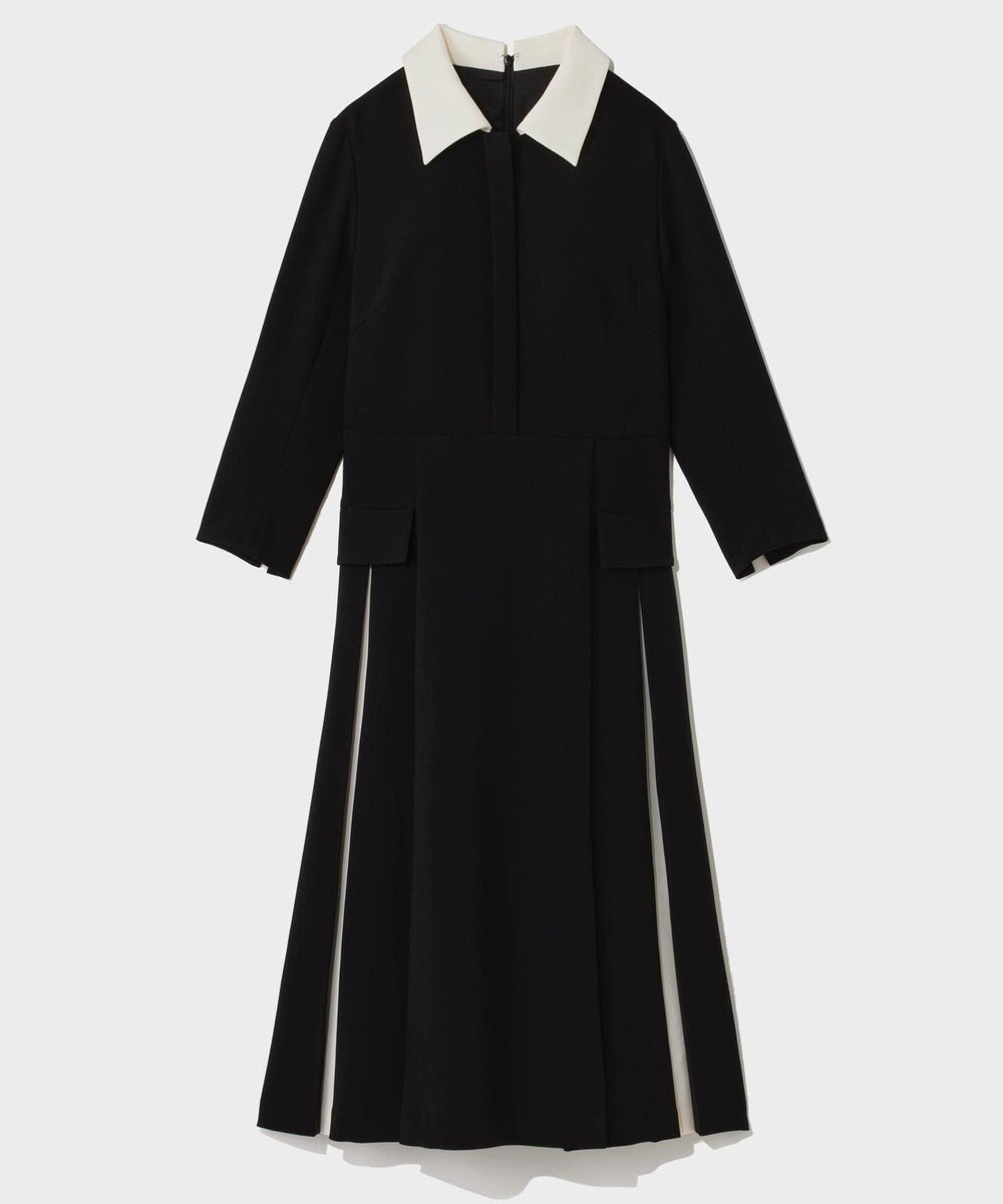 GRACE CONTINENTAL クレリックバイカラーワンピース 