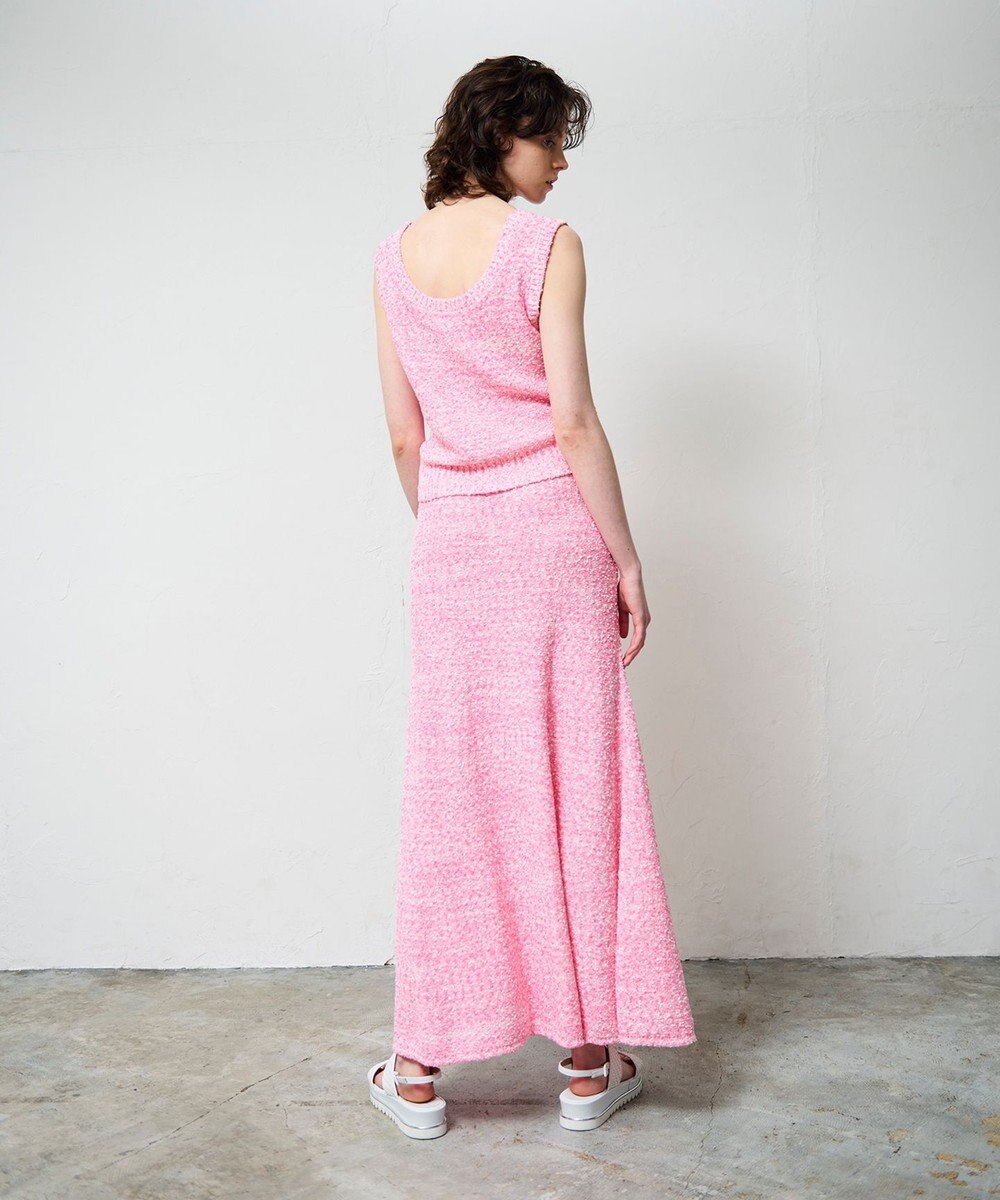 GRACE CONTINENTAL ネップツイードニットスカート 