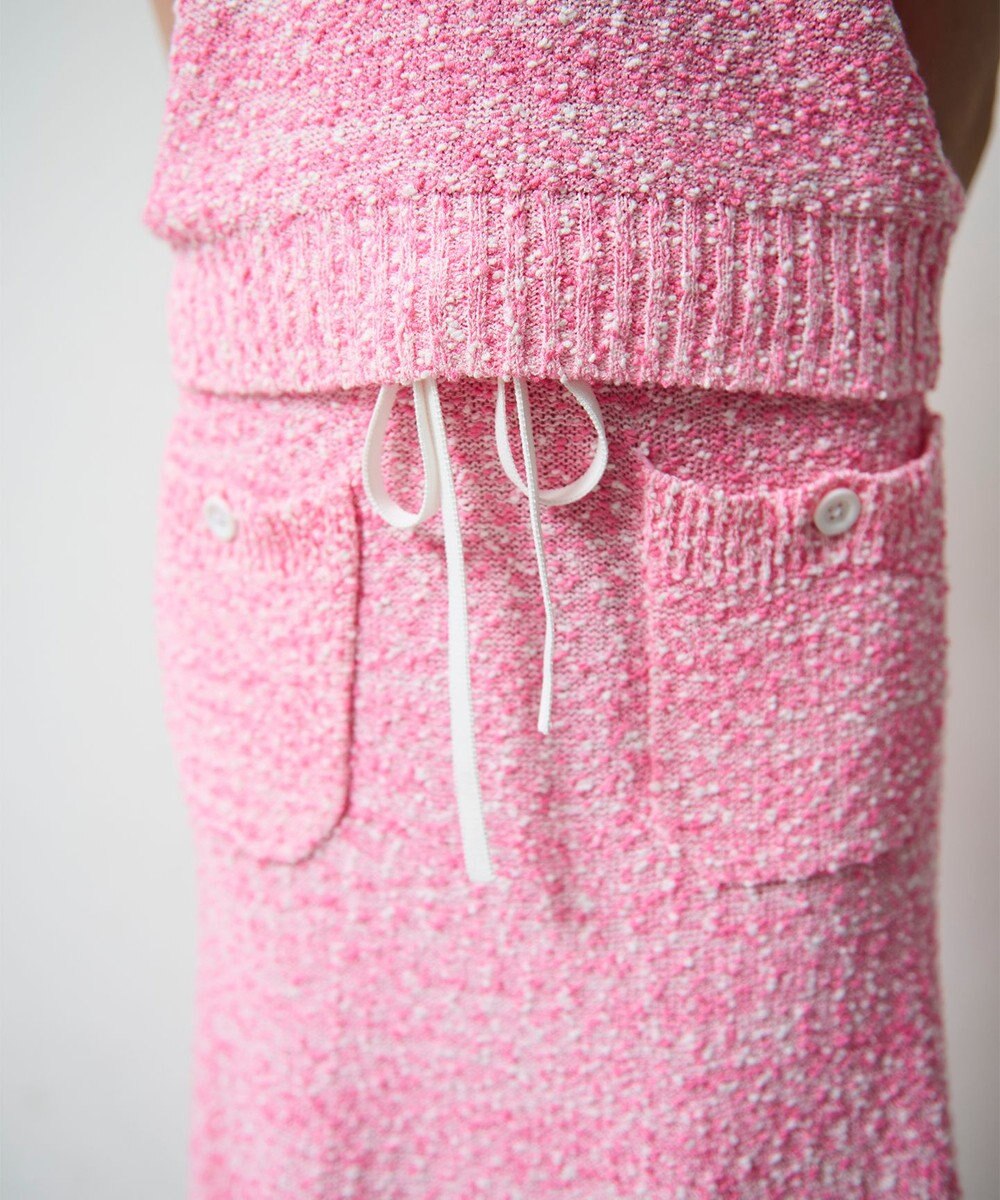 GRACE CONTINENTAL ネップツイードニットスカート 