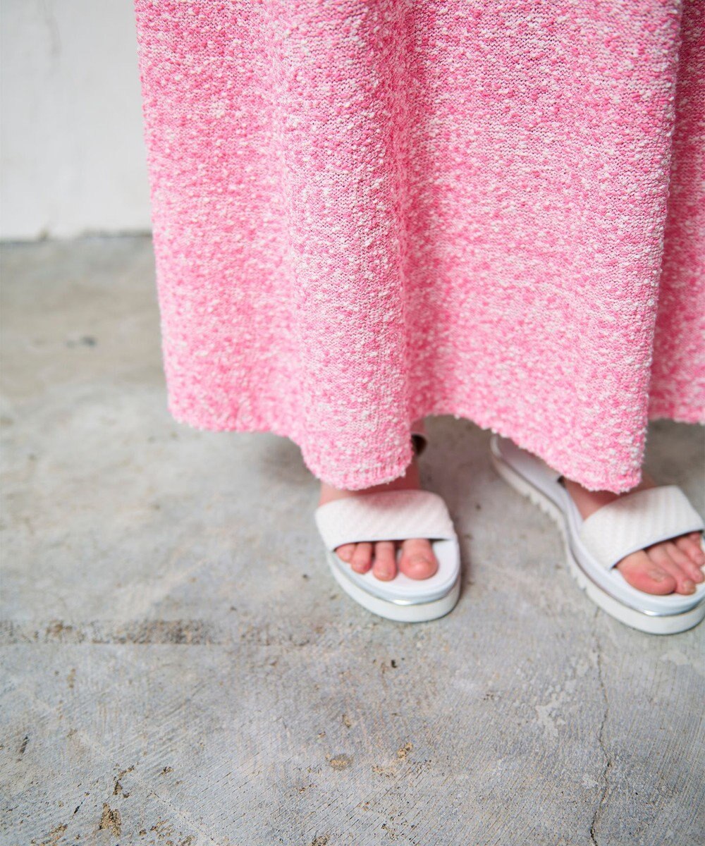 GRACE CONTINENTAL ネップツイードニットスカート 