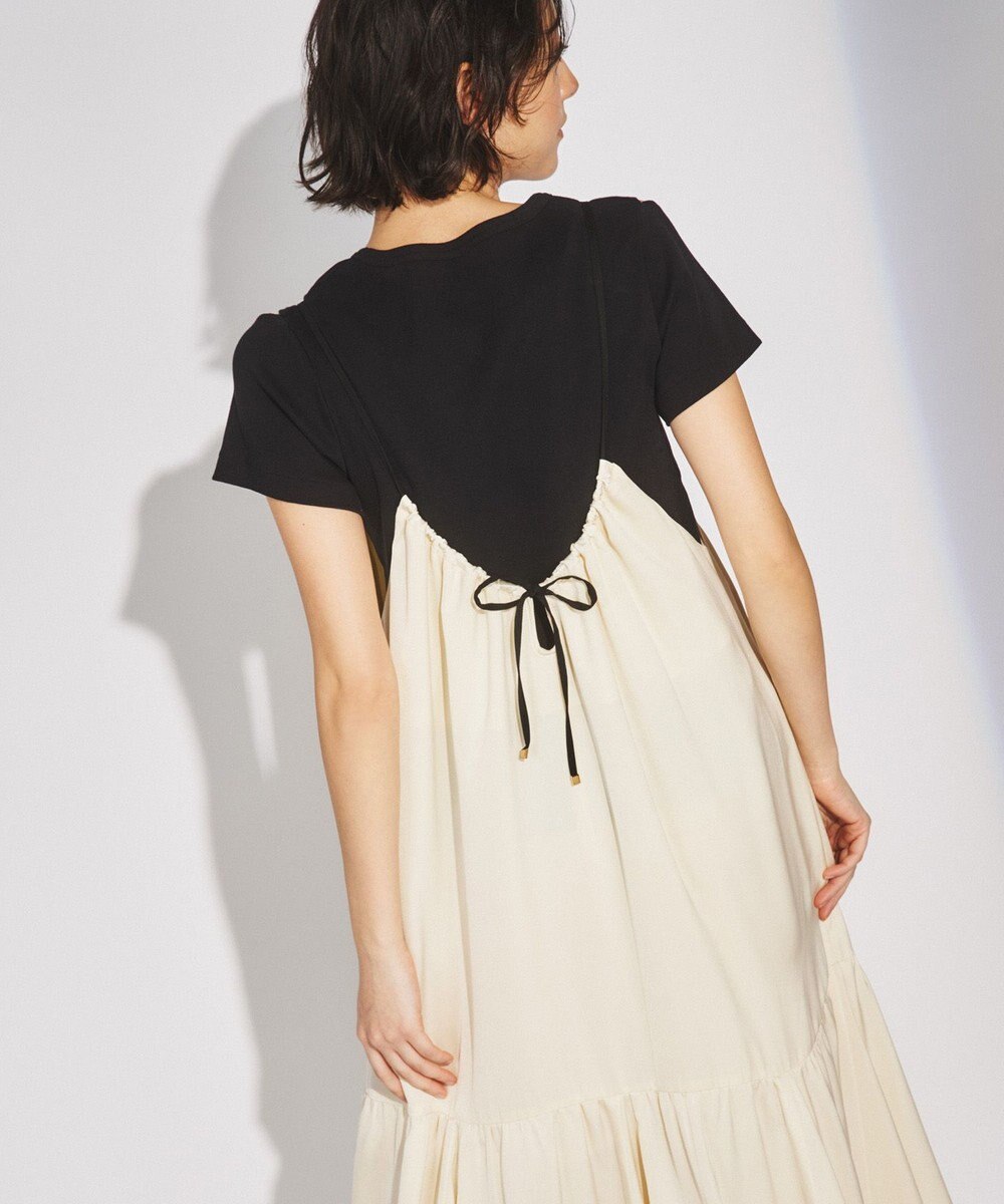 GRACE CONTINENTAL サテンフレアキャミワンピース