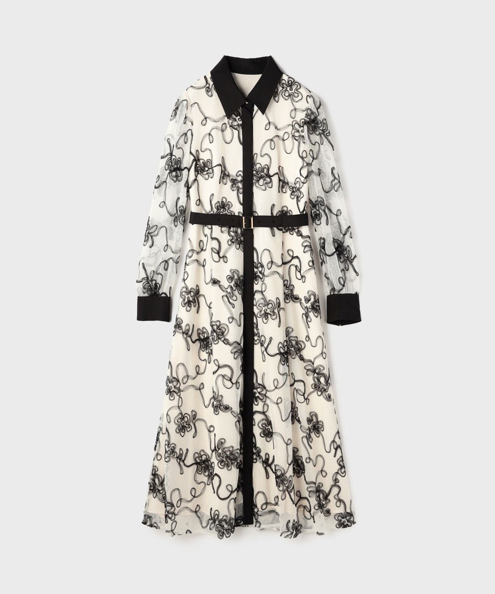 GRACE CONTINENTAL チュールコードレースワンピース 