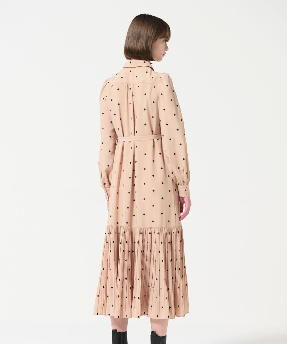 GRACE CONTINENTAL ベルト付刺繍ロングワンピース 