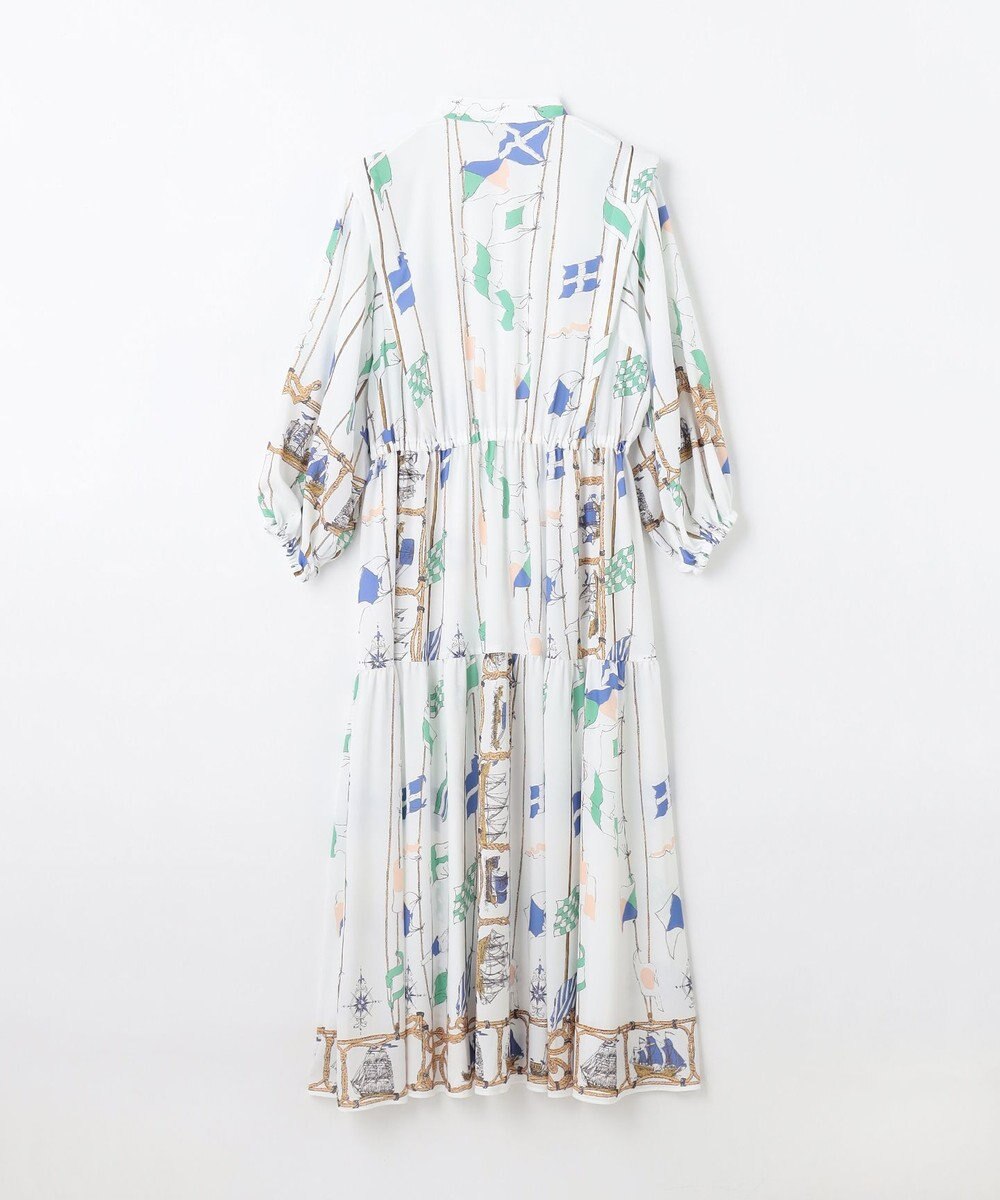 GRACE CONTINENTAL セーラープリントワンピース 