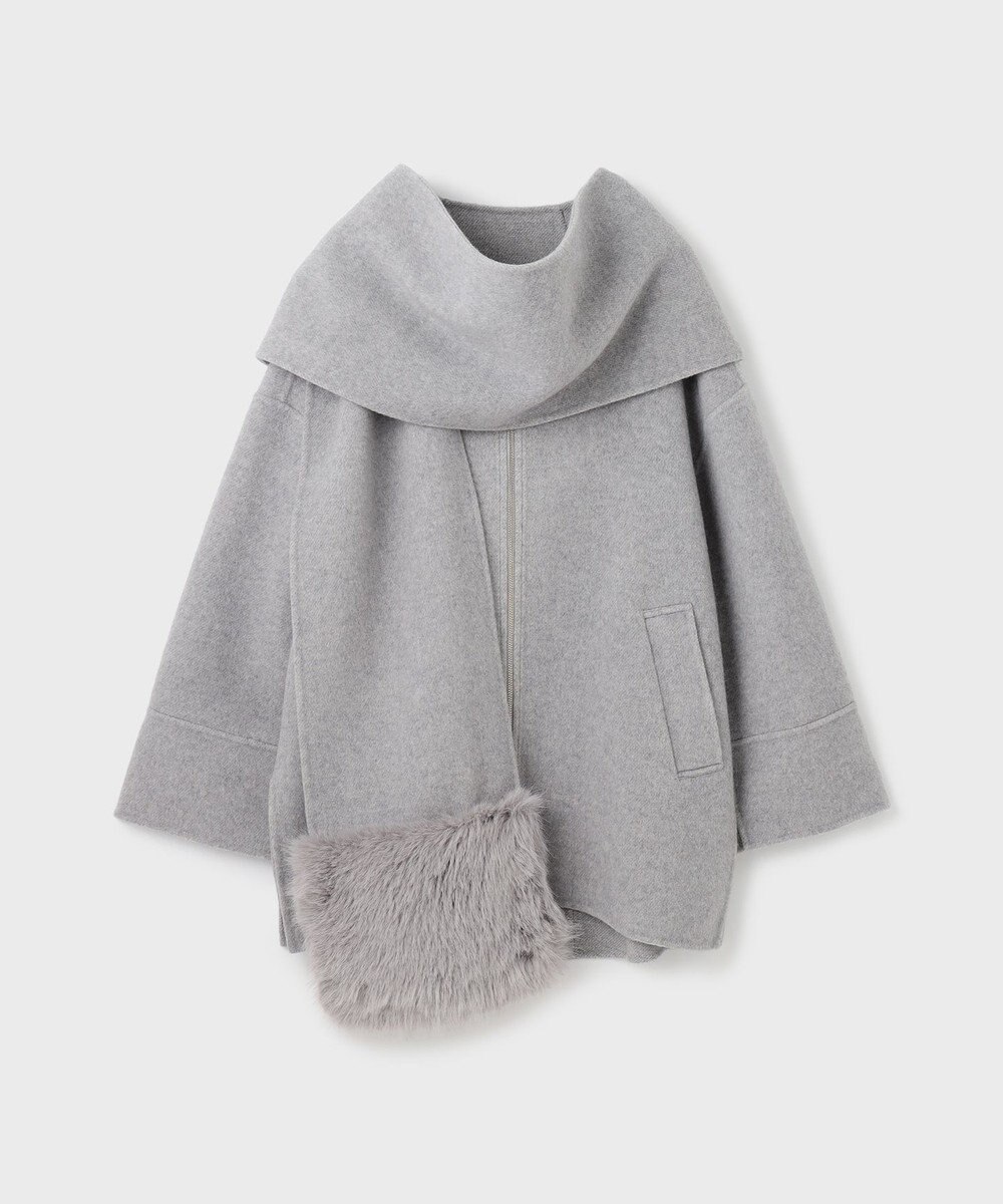 GRACE CONTINENTAL フードストールリバーコート 