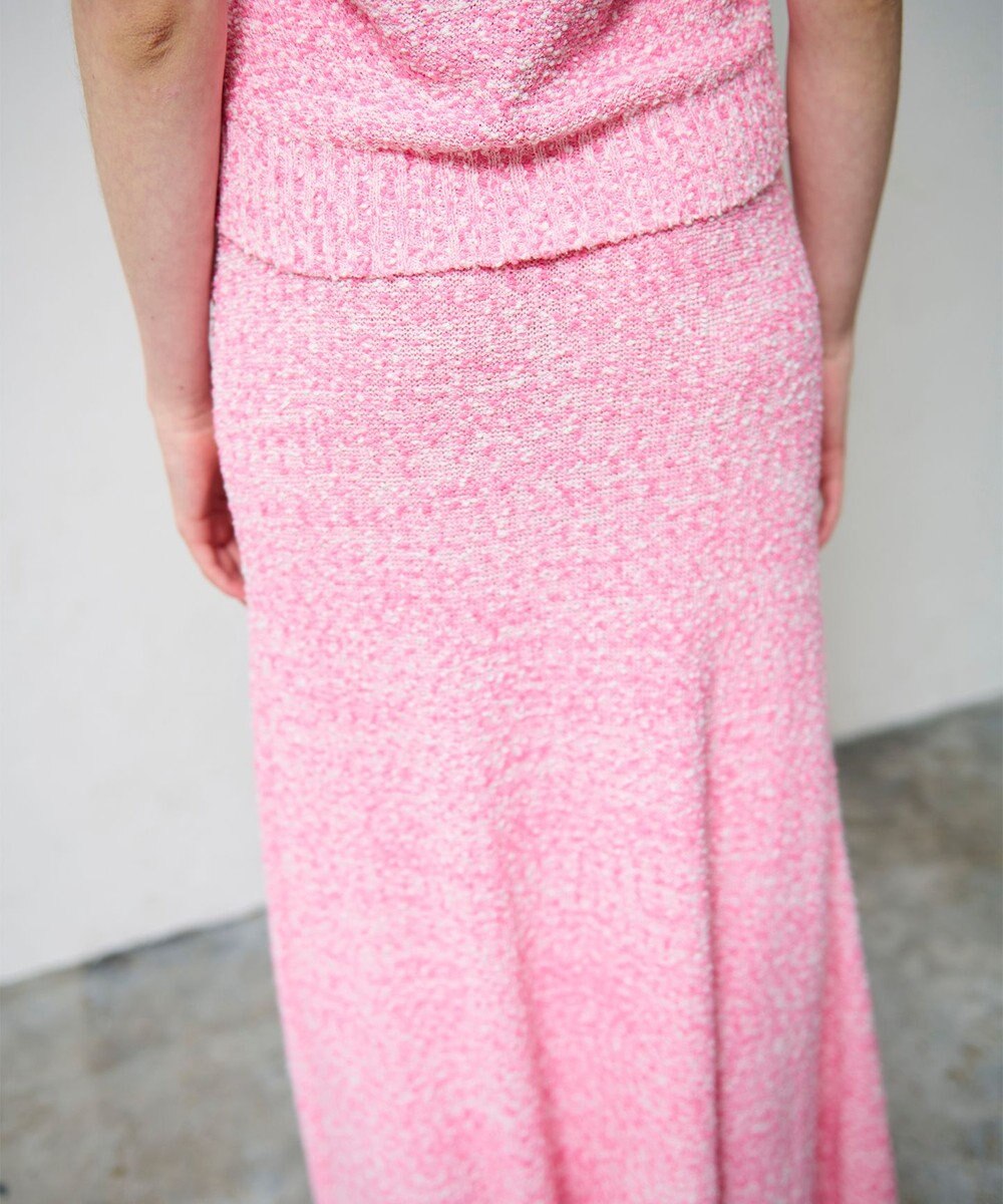 GRACE CONTINENTAL ネップツイードニットスカート 