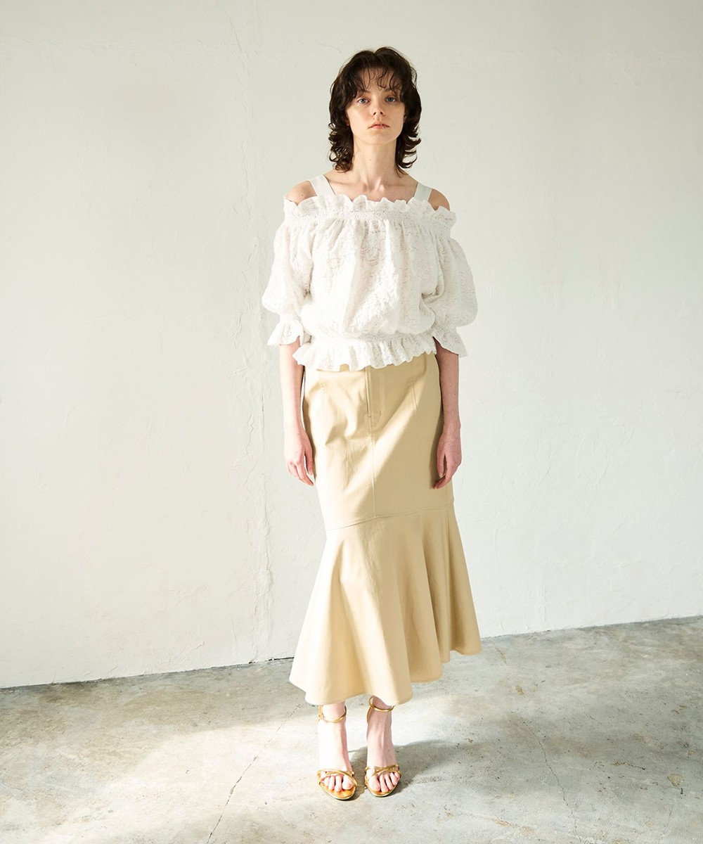 GRACE CONTINENTAL ドルマンフクレジャガードニットトップ