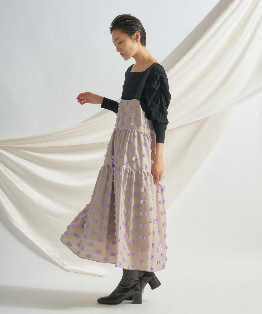 カットジャガードノースリーブワンピース Grace Continental Grace Continental グレースコンチネンタル 通販 カットジャガードノースリーブワンピース Grace Continental Grace Continental グレースコンチネンタル 通販