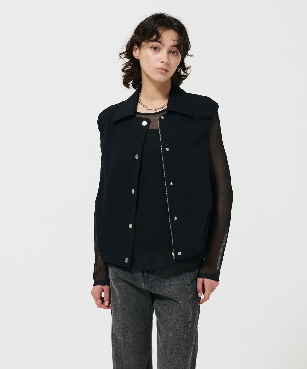 GRACE CONTINENTAL マットツイルタックジレ
