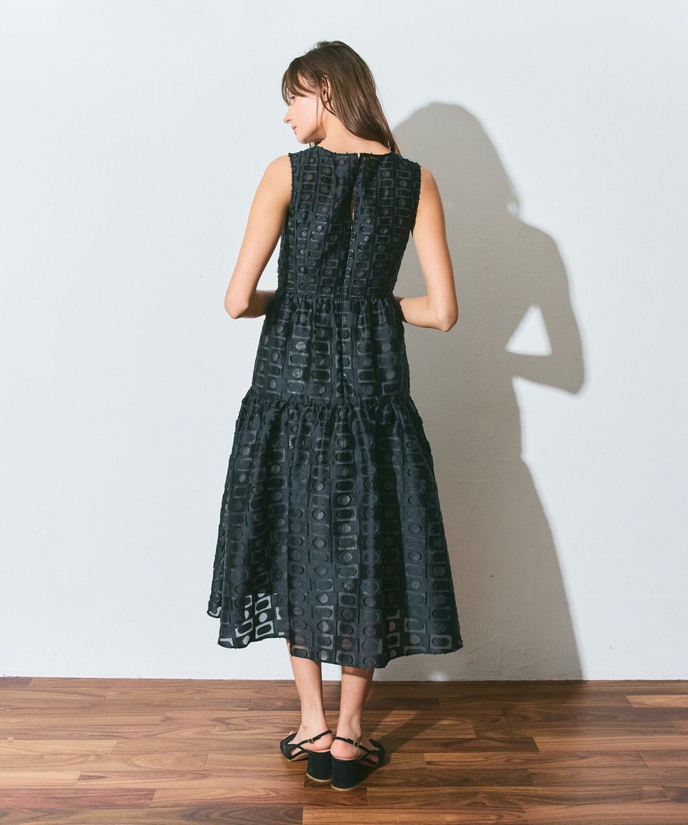 GRACE CONTINENTAL キカドットジャガードドレス 