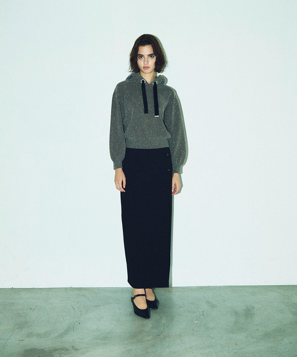 GRACE CONTINENTAL ラメニットパーカー