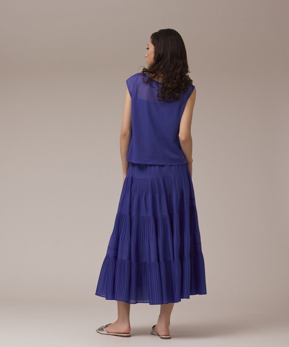 GRACE CONTINENTAL プリーツティアードスカート 