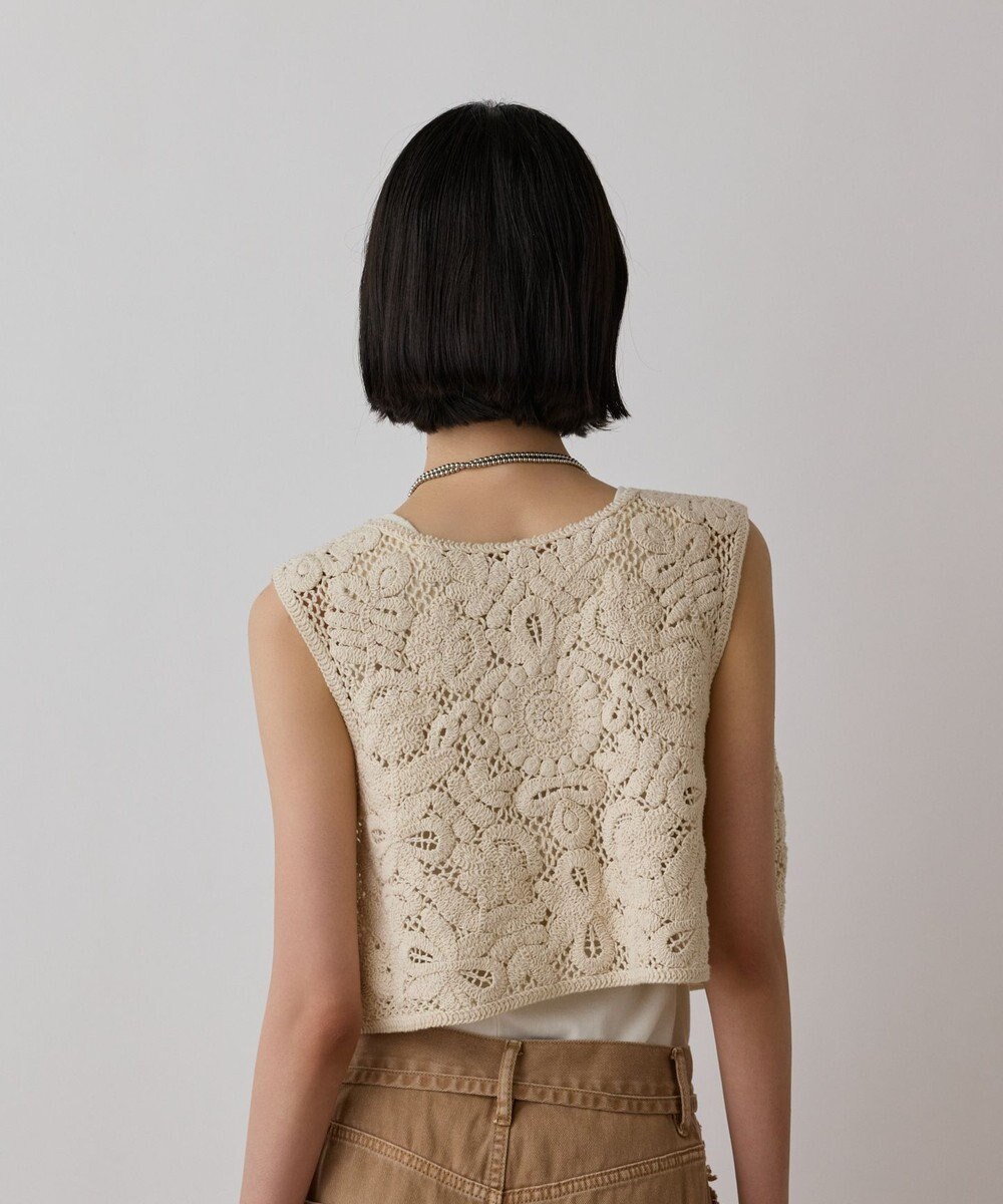 GRACE CONTINENTAL メッシュembジレ 