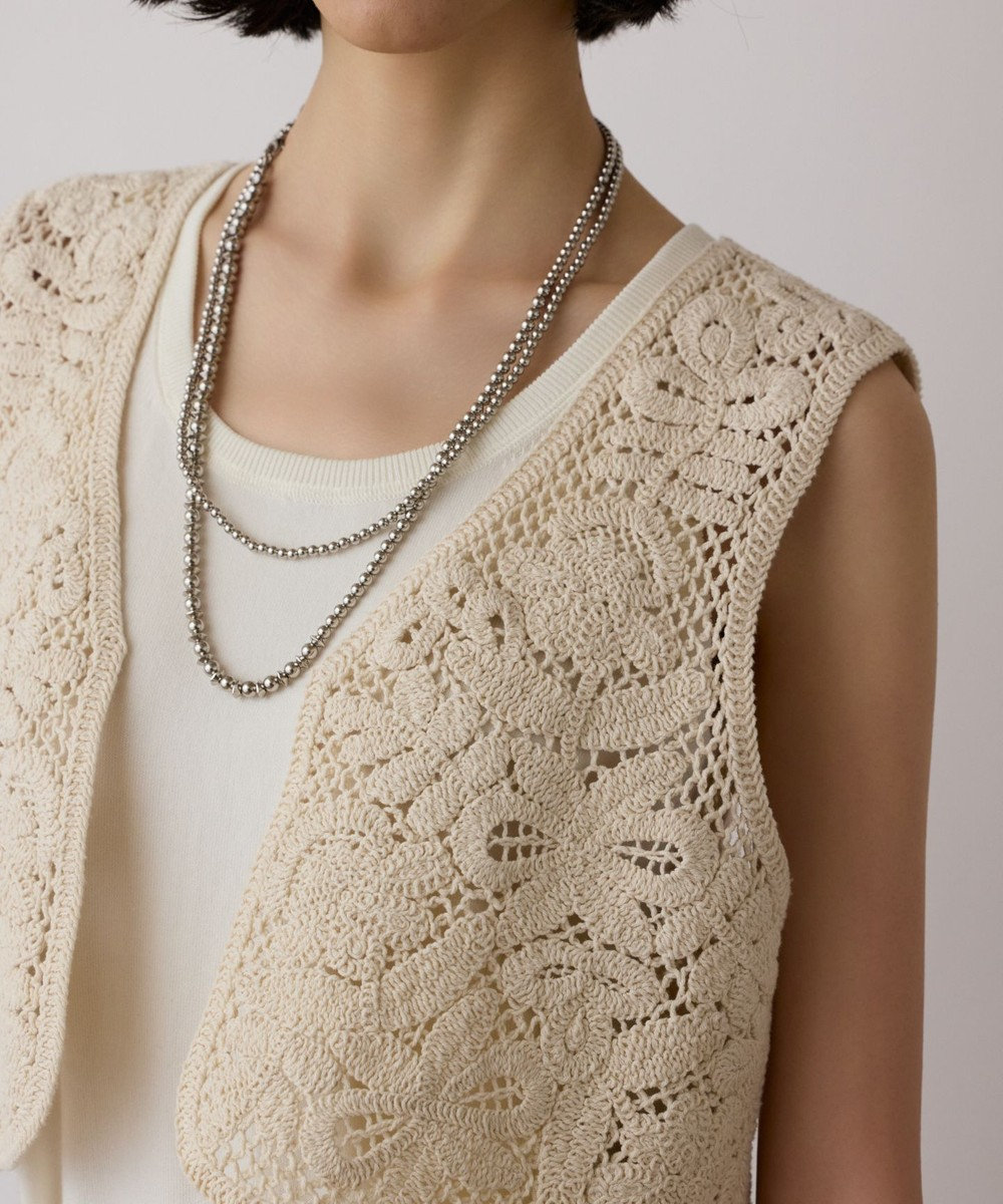 GRACE CONTINENTAL メッシュembジレ