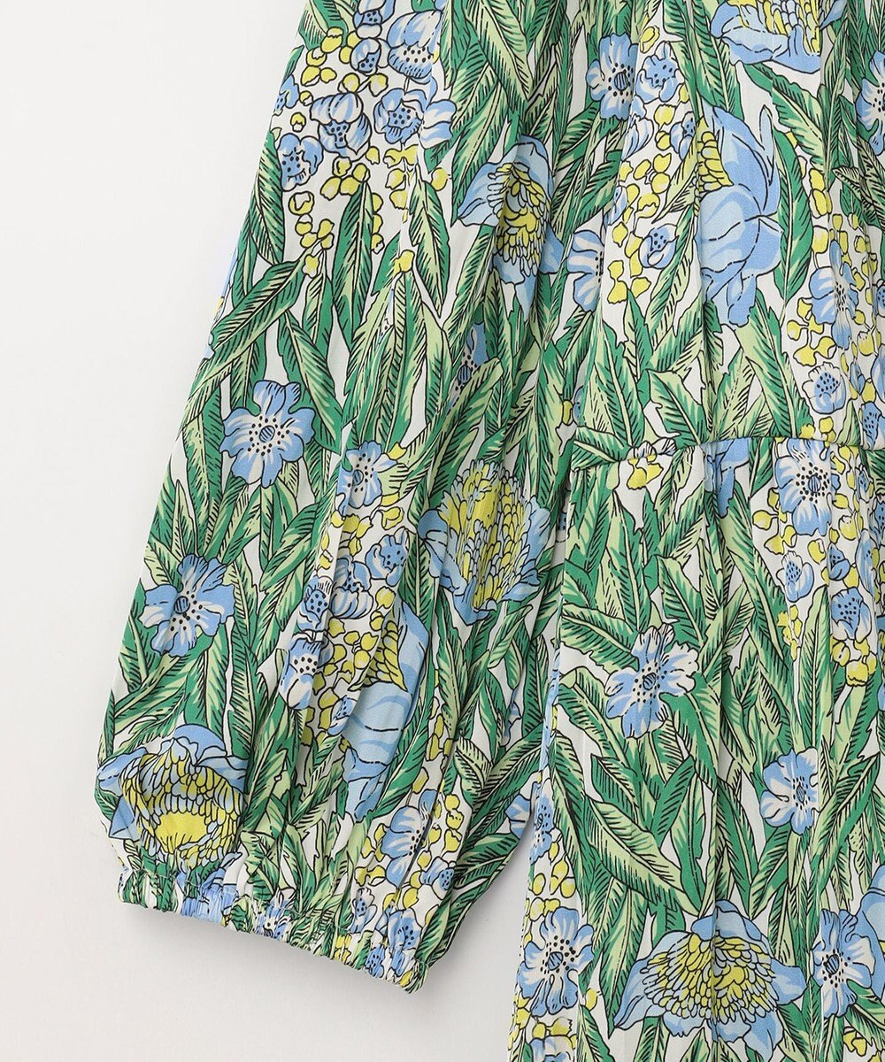 GRACE CONTINENTAL フラワープリントティアードミニワンピース 