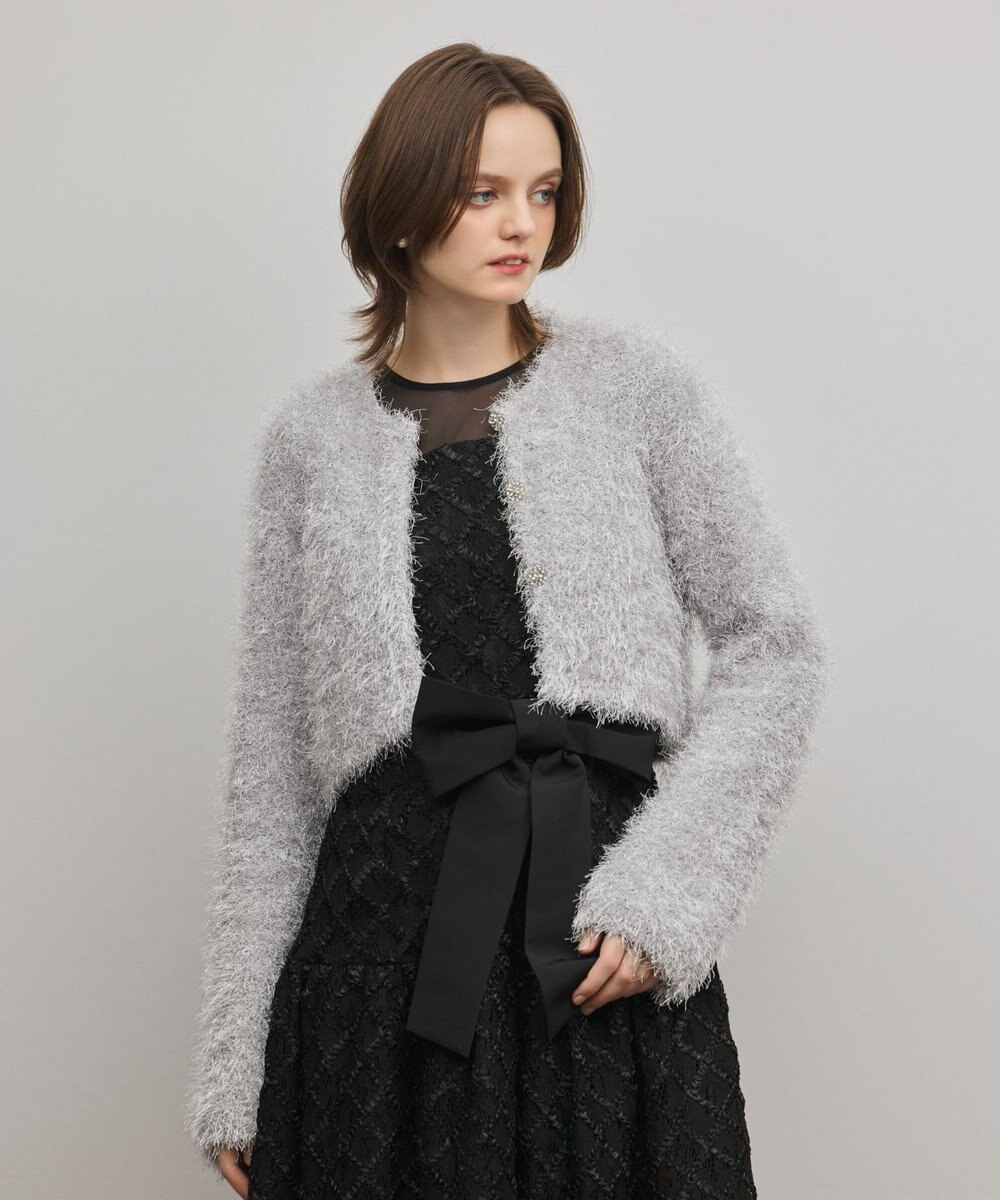 GRACE CONTINENTAL フェザーショートボレロ 