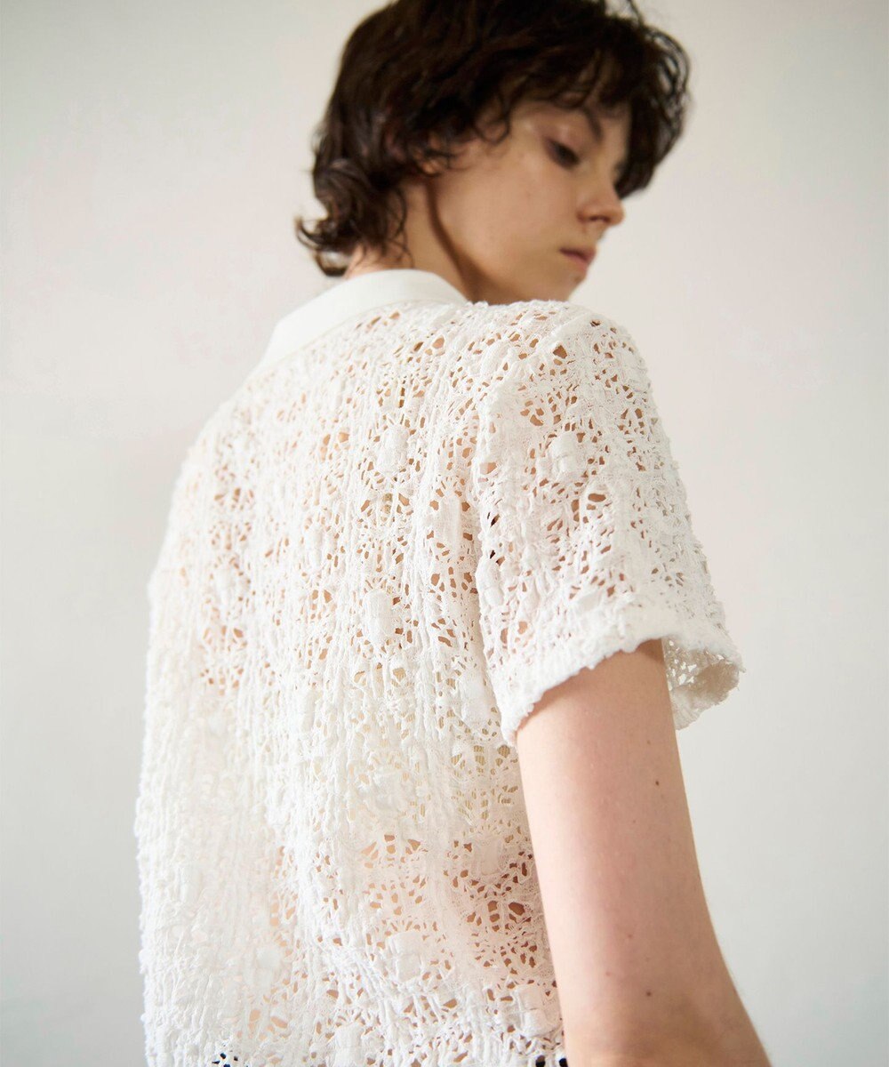 GRACE CONTINENTAL レースカットスキッパートップ