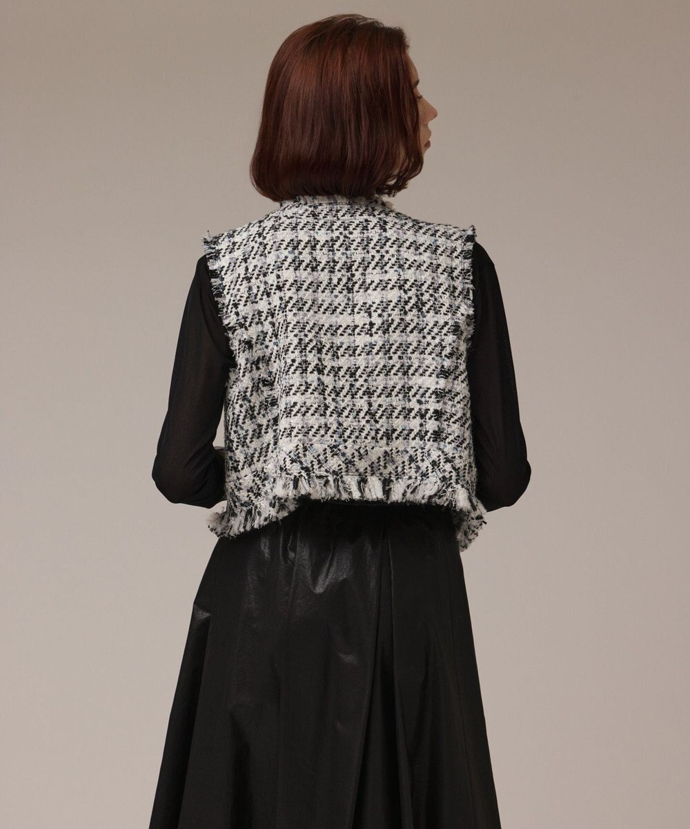 GRACE CONTINENTAL コンパクトツイードベスト 