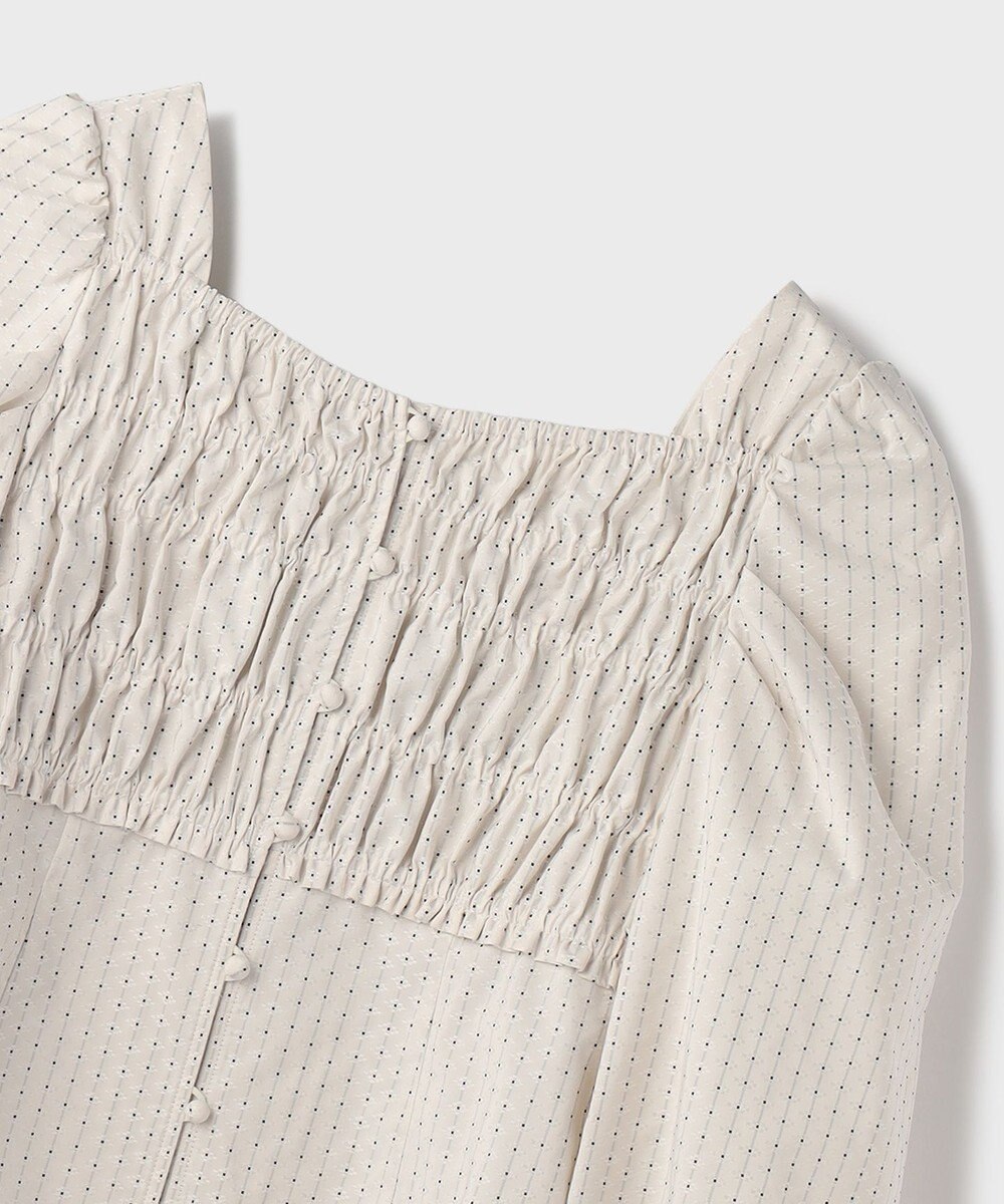 GRACE CONTINENTAL ラメドットタフタジャガードトップ 