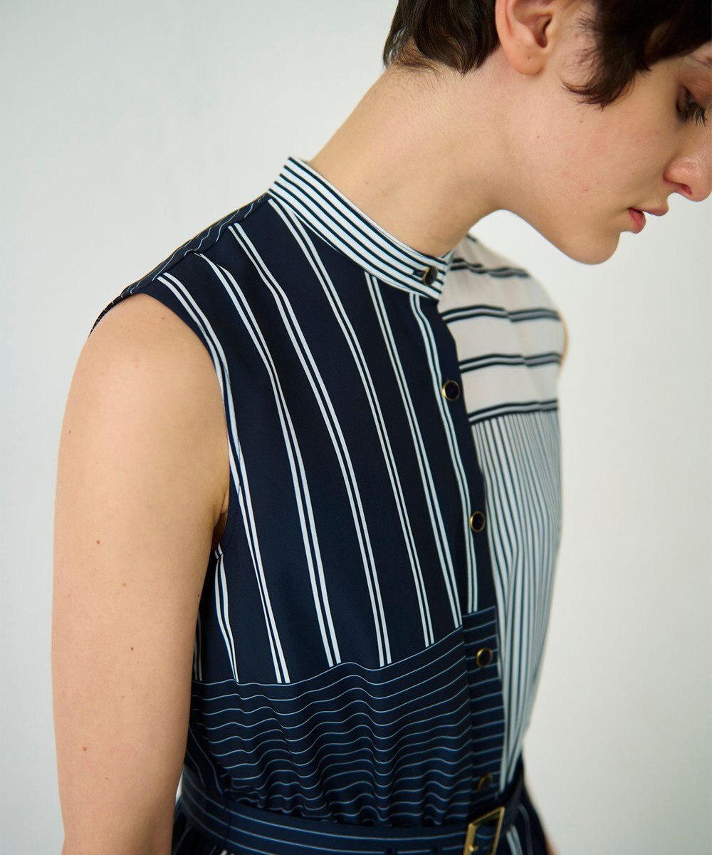 GRACE CONTINENTAL ストライププリントワンピース