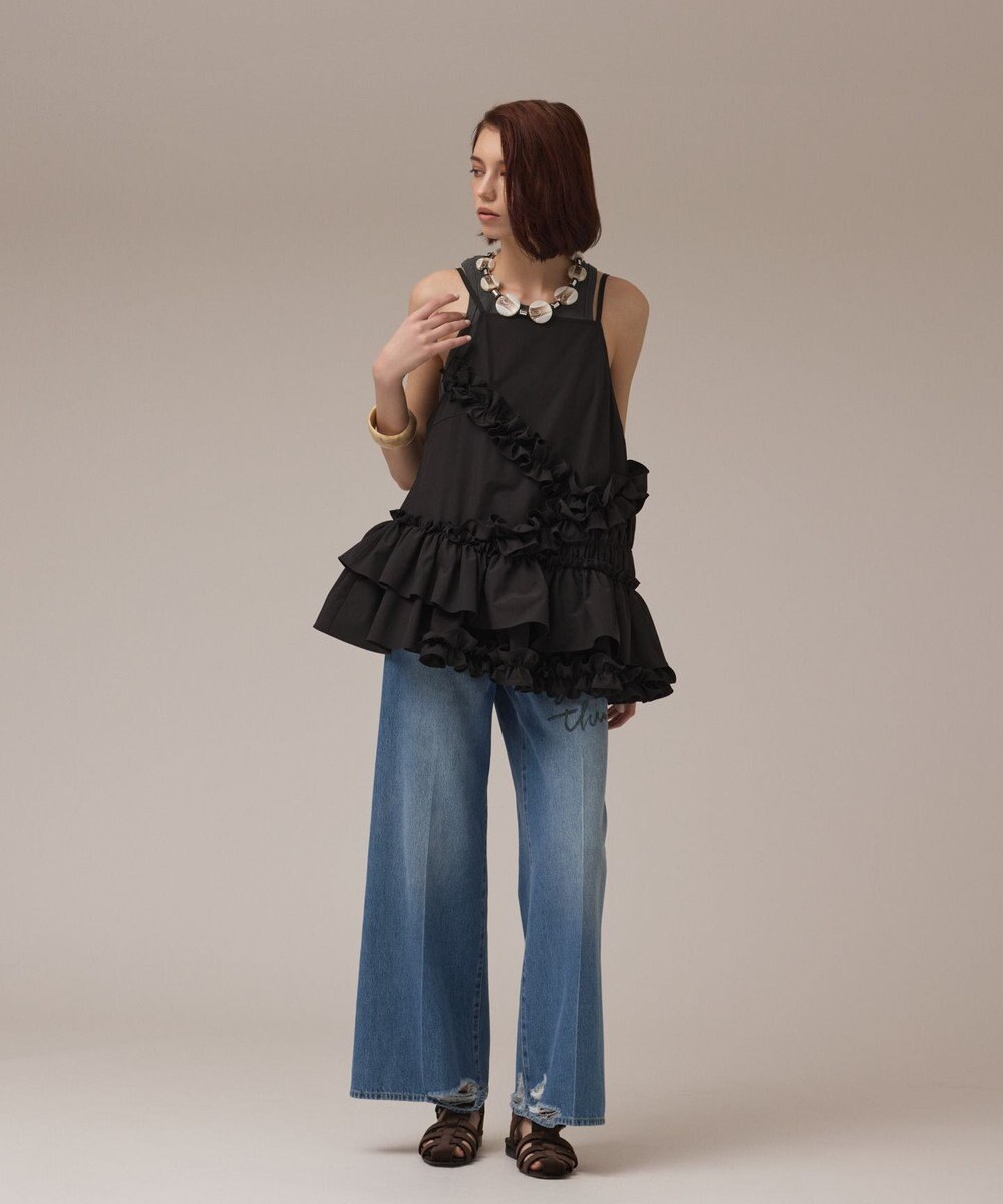 GRACE CONTINENTAL バギ－デニムパンツ (My Beautiful Things) 