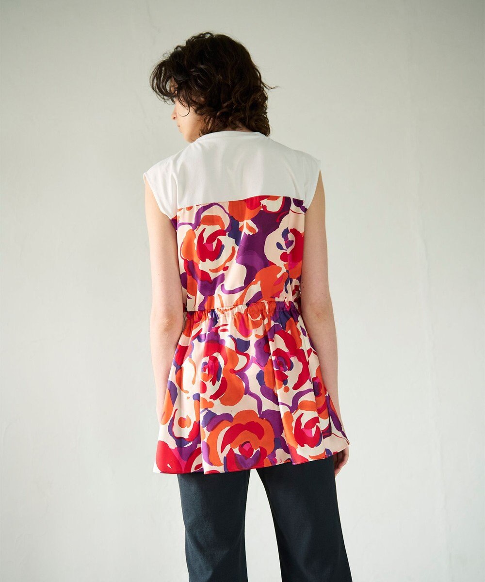 GRACE CONTINENTAL ペイントカラープリントトップ